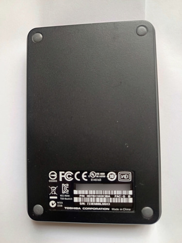 Disco Duro Externo Toshiba 1tb Negro (1) Negro (Usado)