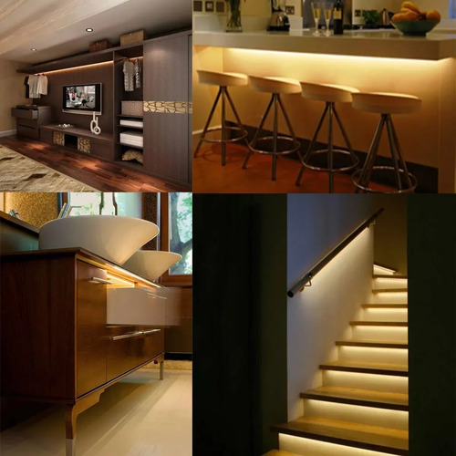 Perfil De Aluminio Delgado Para Tira De Led De 3m Para Empotrar. Ideal Para Instalación En Closet, Cocina, Mdf, Etc. Protege Tu Tira Led. El Favorito De Los Carpinteros