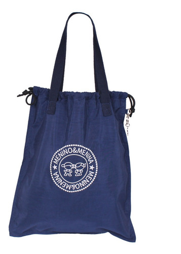 Mochila Saco - Sacola Mochila - Em Nylon Azul - Ht6065