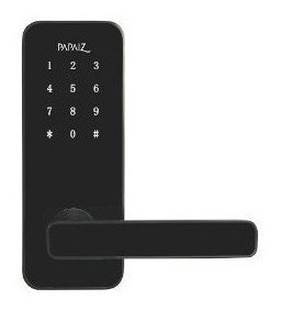 Fechadura Digital Abertura Para Esquerda Preta Sl100 Papaiz