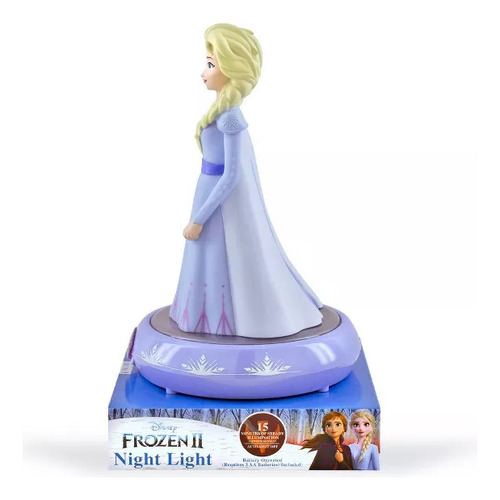 Frozen 2 Elsa Luz De Noche Led 15 Minutos De Iluminación