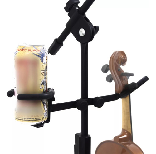 Suporte Clamp Cavaco Banjo Lata Copo Garrafa Bebida Pedestal