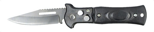 Cuchillo Navaja Tactica Automatica Supervivencia Negro Lion