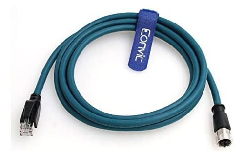 Cable Eonvic M12, 8 Pines, Hembra A A Rj45 Cat-7e