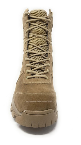 Botas Tacticas Hombres Ligeras Kaki Militares Trabajo Rudo