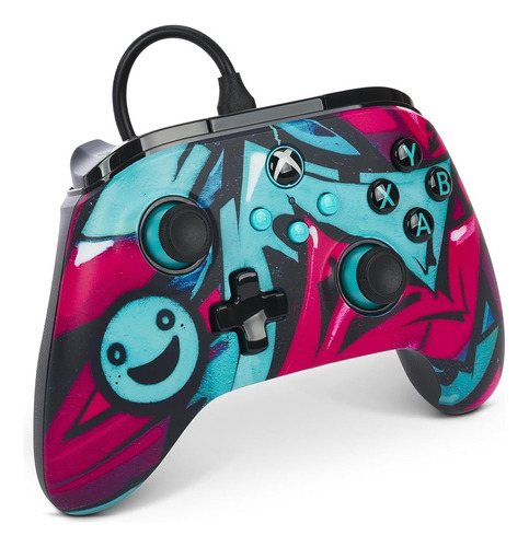 Control Powera Advantage Alámbrico Xbox Series X-s. Color Azul