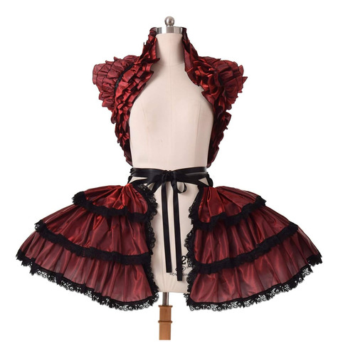 Cosdreamer Mujeres Victorian Petticoat Gothic Steampunk Ruff