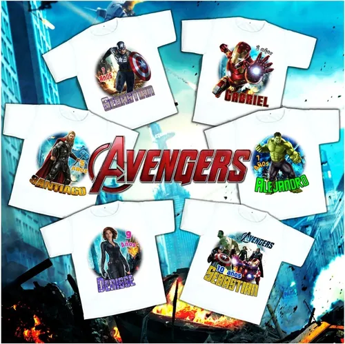 Playeras personalizadas de avengers hotsell