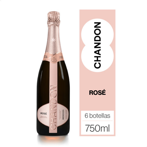Chandon Rose caja x6 botellas 750ml