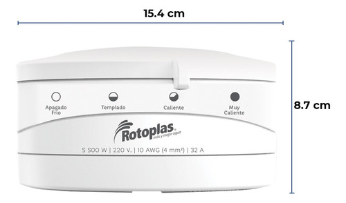 Ducha Eléctrica Rotoplas 4 Temperaturas