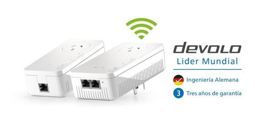 Powerline Devolo Dlan 1200+ Ac Wifi Starter Kit Plc