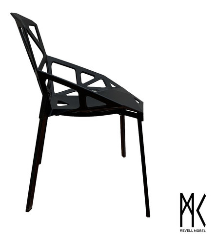 Silla Moderna Magis Chair One Para Jardin Terraza Recibidor Color De La Estructura De La Silla Negro