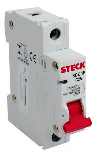 Interruptor Automatico 1x25a Curva C 230v 6ka