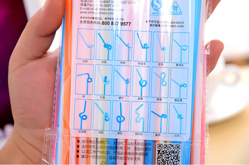 50 Pajitas De Plástico Con Forma De Pegeant, Multiformas, Pa