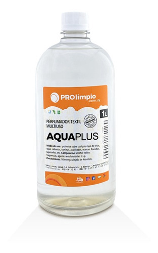 Perfumador Líquido Para Telas Fragancia Aquaplus 1 Litro