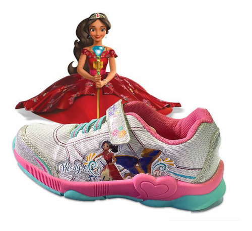 Imagen 2 de 2 de Zapatos Deportivos Princesa Elena Rosado Y Blanco