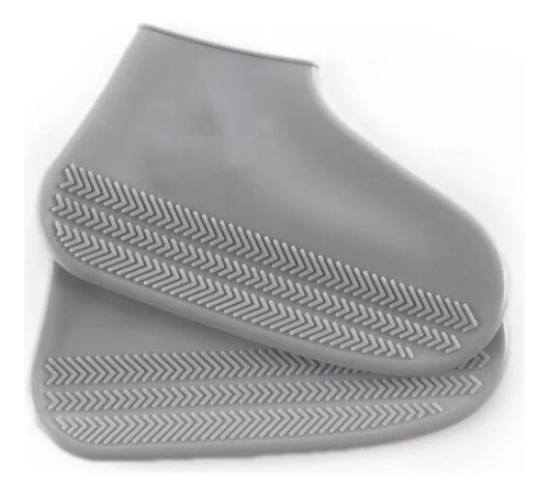 Cubre Calzado Zapato Impermeable Aislante Lluvia Gris