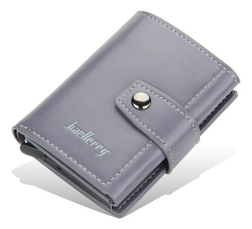 K Cartera Tarjetero De Cuero Para Hombre Con Protección Rfid