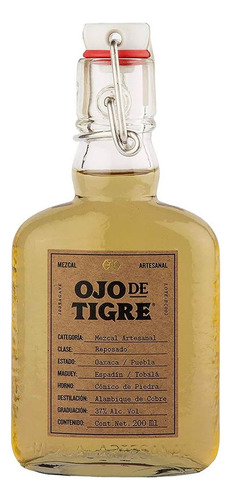 Pack De 2 Mezcal Ojo De Tigre Reposado 200 Ml