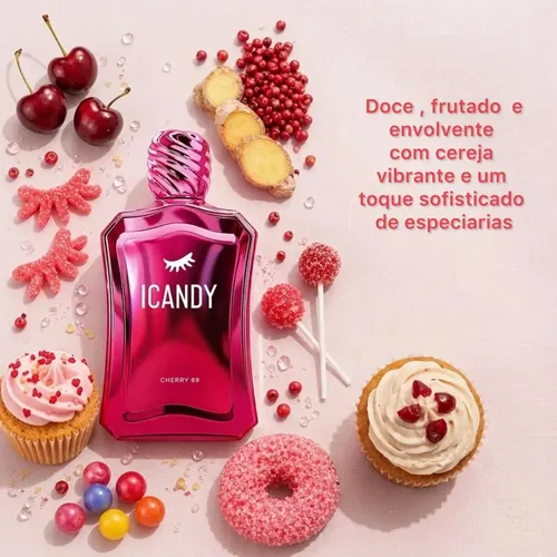Perfume Árabe Icandy Cherry 69 - Cereja Doce Feminino 100ml