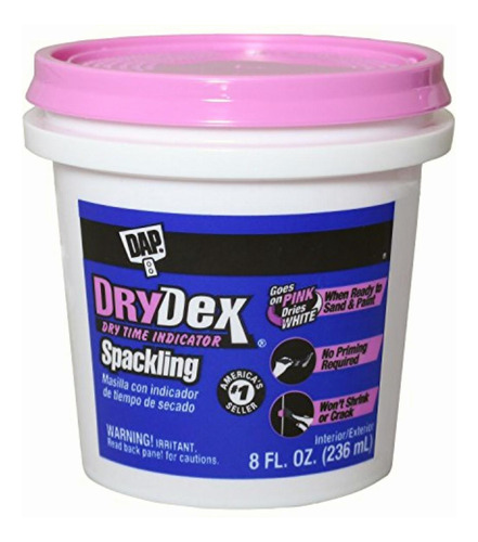 Dap 12346 Drydex Spackle Pasta Para Interior Y Exterior, 5.5