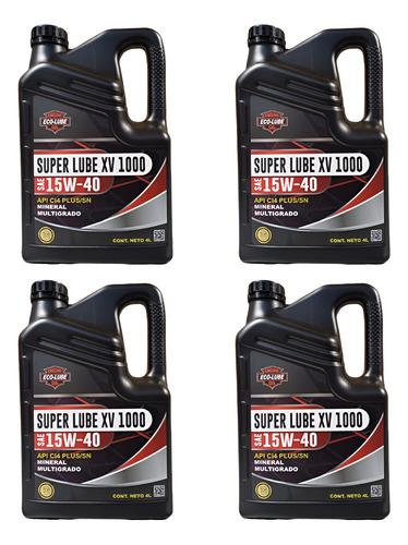 Aceite Mineral 15w40 Ecolube Super Lube Xv 1000 X 16 Litros