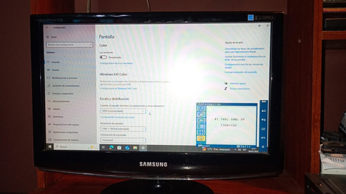 Monitor 19 Pulgadas Samsung 933sn Sirve Camaras Con Dvr Negro (Usado)