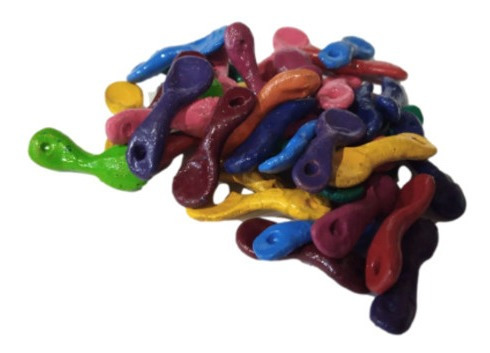 Cuchara Colores De Barro Collar Juguete Miniatura Maqueta 20