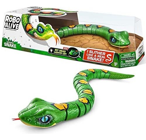 Robo Alive Slithering Snake Série 3 Green By