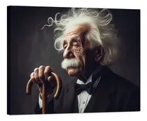 Comprar Cuadro Decorativo Canvas Albert Einstein Con Traje 75x50