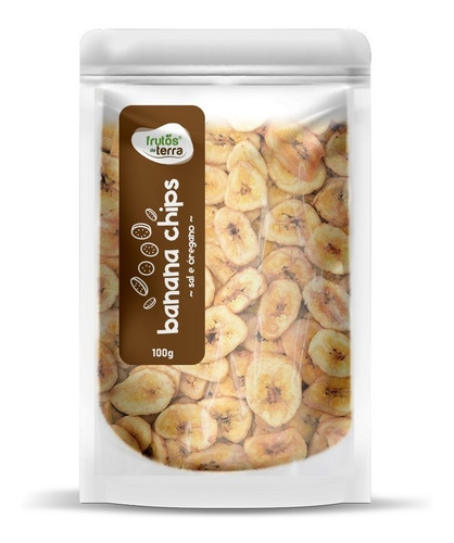 Banana Chips Natural Saudável Com Sal E Orégano 100g
