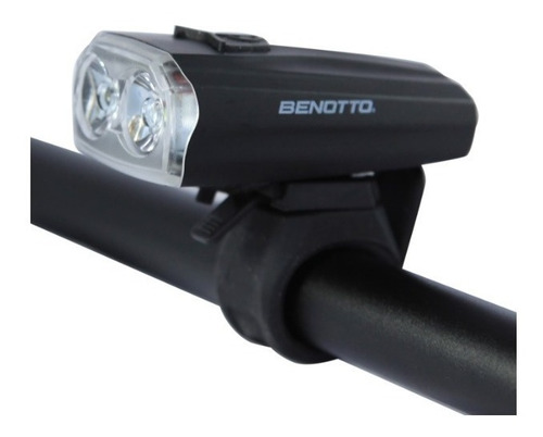 Imagen 3 de 3 de Luz Benotto Delantera Recargable Usb Bicicleta 2 Funciones