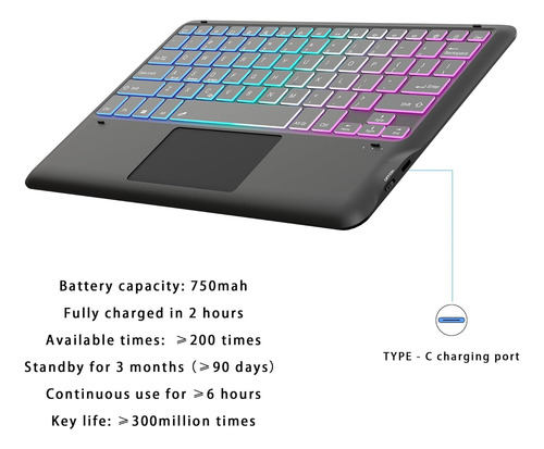 Heapao Galaxy Tab S9+/s9 Más Una Caja De 12.4 Pulgadas Con T