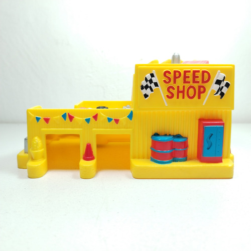 Playset Speed Shop - Escenario Carros Miniatura Hasbro 1996 (Usado)