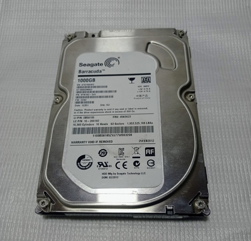 Disco Duro Interno Seagate Barracuda St1000dm003 1tb