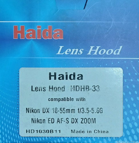 Parasol Rigido Hdhb-33 Compatible Canon Haida -codigo 1916