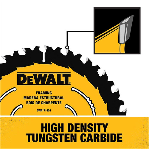 Imagen 4 de 6 de Disco Sierra 6 1/2in 24t Blister Dewalt Dwa161224