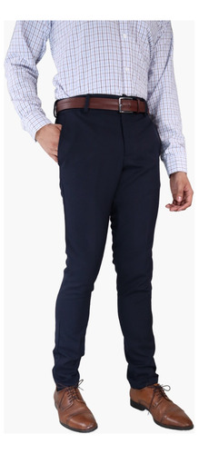 Pantalón De Vestir Azul Marino Formal O Informal Para Hombre