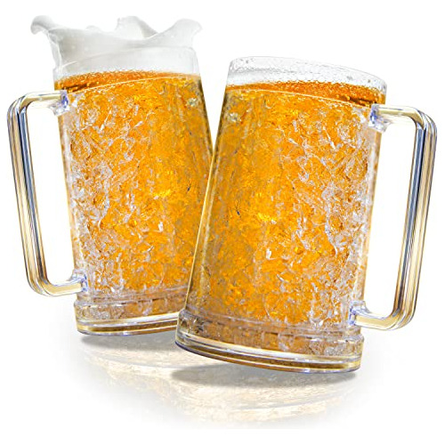 Granatan Juego De 2 Tazas De Cerveza Congelada Para Congelad