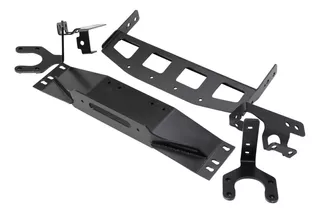 Winch Plate For Tj/yj/lj Factory Bumpers , Black - 2802