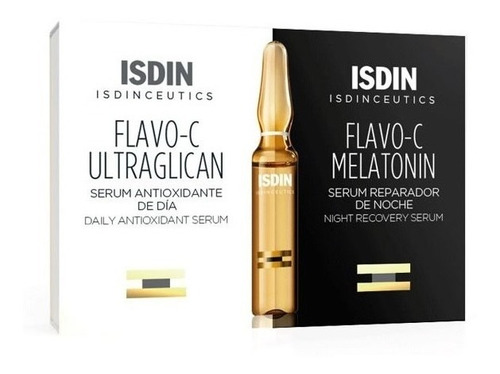 Flavo C Day Ultraglican & Night Melatonin Isdinceutics 10+10