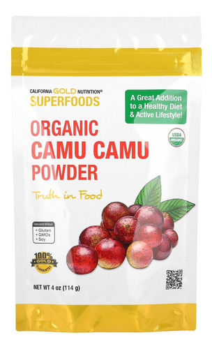 California Gold Nutrition Polvo Orgánico De Camu Camu 114g