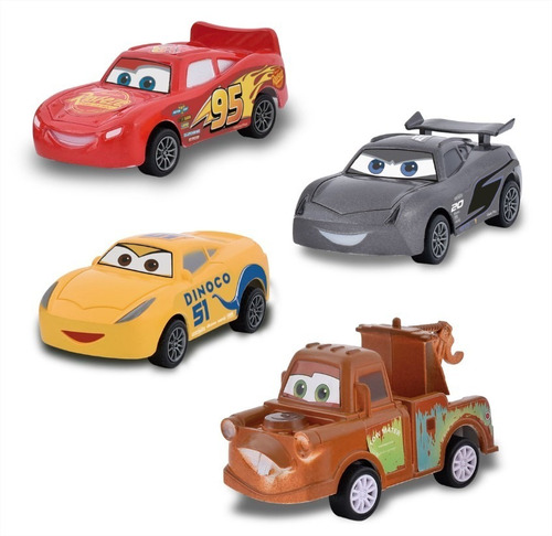 Set Autos Pull Back Ditoys Disney Pixar Cars Personajes New