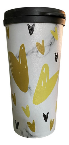Vaso Cafetero De 473 Ml Con Tapa Hermetica