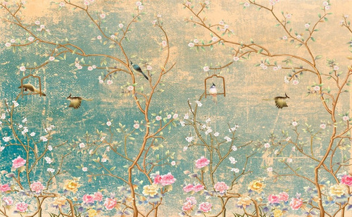 Vinilos Decorativos Mural Adhesivo Vintage Ave Desgastado