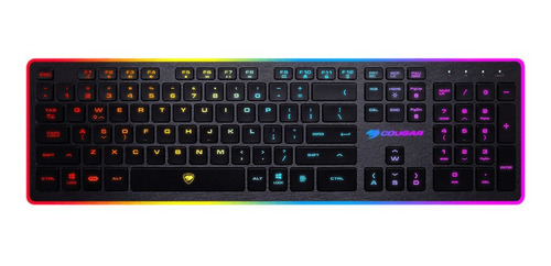 Teclado Gamer Cougar Vantar Español, Luz 8 Colores