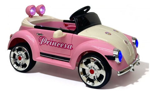 Carro Montable Eléctrico Para Niños/niñas,luces, Mp3 Rosa (Usado)