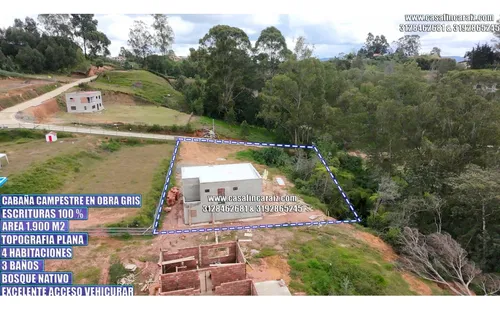 Finca Campestre En Obra Gris En Condominio En Marinilla 375millones