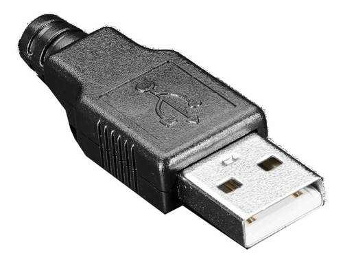 Ficha Conector Usb Comun Tipo A Macho 2.0 Cable