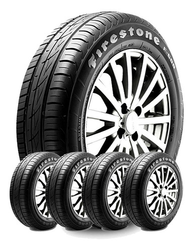 Kit 5u 185/60 R 14 82t F600 60r14 Firestone Directo Envío $0